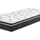 Ver imagem 4 de Cama Box Baú Solteiro Colchão Molas Bonnel + Box Sintético Marrom 69x88x188