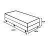 Cama Box Baú Solteiro Colchão Molas Bonnel + Box Sintético Marrom 69x88x188 - 1