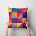 Ver imagem 1 de Almofada Avulsa Decorativa Geométricos Multicolor Zoom 35x35cm