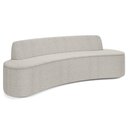 Ver imagem 1 de Sofá 3 Lugares para Sala de Estar Living 210cm Koane D06 Bouclê Creme - Mpozenato