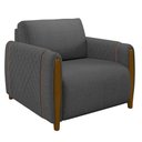 Ver imagem 5 de Conjunto Decorativo Poltrona e Sofá 223cm Maceió Linho Chumbo - Gran Belo