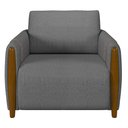 Ver imagem 7 de Conjunto Decorativo Poltrona e Sofá 223cm Maceió Linho Chumbo - Gran Belo