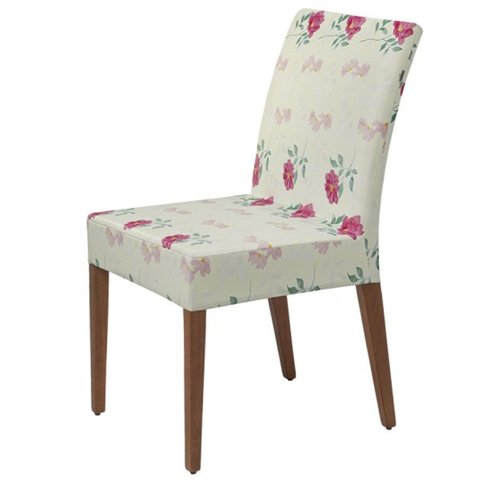 Kit 04 Capas de Cadeira Jantar Cozinha Estampado C Elástico - Floral
