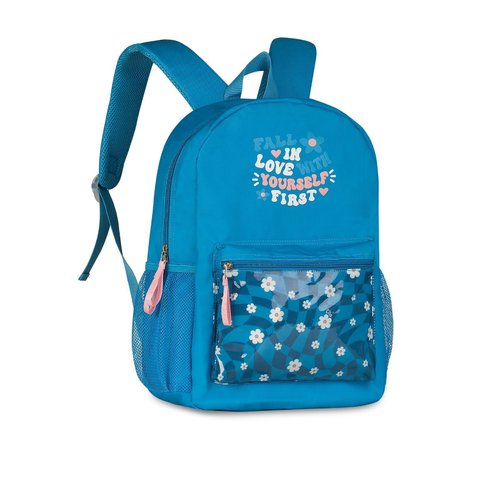 Mochila de Costas Style For Girls Flores Azul - Clio