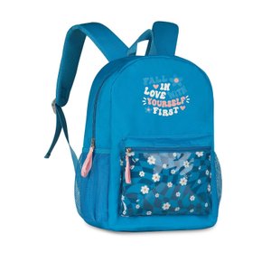 Mochila de Costas Style For Girls Flores Azul - Clio