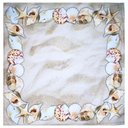 Ver imagem 1 de Kit 4 Guardanapos de Tecido Ring Conchas do Mar 40cmx40cm