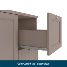 Cozinha Completa Modulada 4 Peças Com 9 Portas e 2 Gavetas Unna Cor Fumê Poliman Móveis J0011010 - F - 6