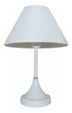Ver imagem 2 de Abajur para Sala ou Quarto Base Branco e Cúpula de algodão Branco