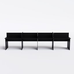 Plataforma de trabalho 8 Lugares Cor:Preto - 2