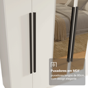 Ver imagem 7 de Guarda-roupa Casal 6 Portas Batentes com Espelho Venus Madesa