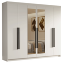 Ver imagem 3 de Guarda-roupa Casal 6 Portas Batentes com Espelho Venus Madesa