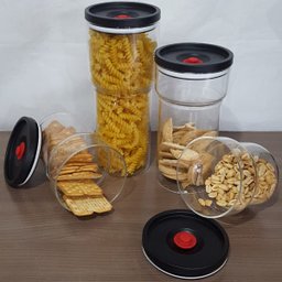 Pote Hermético Vidro Borosilicato 1600ml Mantimentos Massas - 3