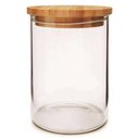 Ver imagem 1 de Pote para Mantimentos Com Tampa Hermética de Bambu 700ml