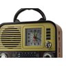Rádio Retro Bluetooth Fm Am Mp3 SD Card USB Relógio - 3