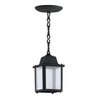 Luminária Pendente Externo Colonial Plastico Preto Alz14 - 1