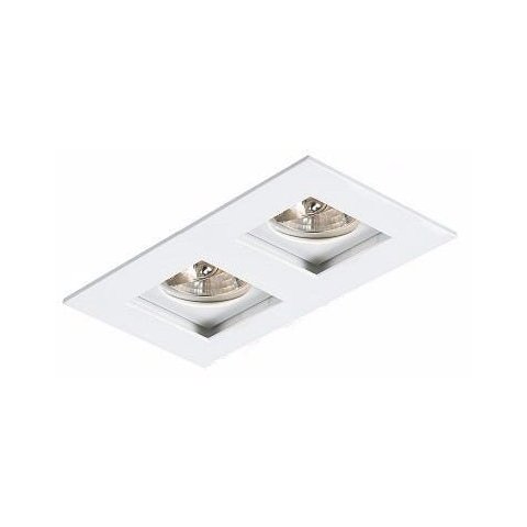 Spot Embutir Recuado Duplo Par 20 Branco Sala Quarto Ac879
