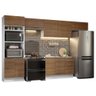 Armário de Cozinha Completa 350cm Branco/Rustic Stella Madesa 01 - 3
