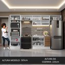 Ver imagem 6 de Armário de Cozinha Completa 350cm Branco/Rustic Stella Madesa 01
