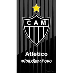 Toalha de Time Buettner Veludo Estampado Brasão Atlético Mineiro - 1