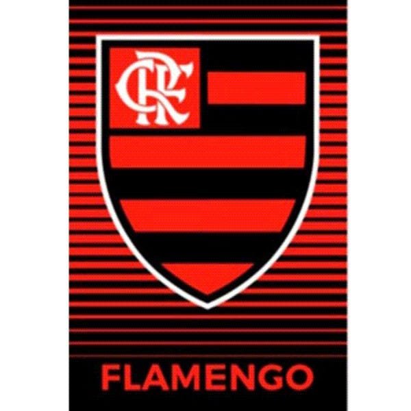 Toalha de Time Buettner Veludo Estampado Brasão Flamengo - 2