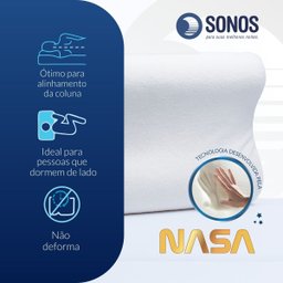 Kit 2 Travesseiros Puro Visco Cervical Sonos Casal - 3