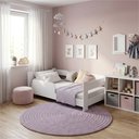 Ver imagem 5 de Cama Montessoriana Infantil Menina com Grade de Proteção para Transição - Branco