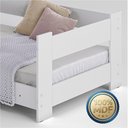Ver imagem 6 de Cama Montessoriana Infantil Menina com Grade de Proteção para Transição - Branco