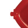 Pote Hermético Freezer Micro-ondas Grande Retangular 3000Ml Vermelho - 4