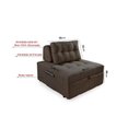 Ver imagem 5 de Puff Cama Sofá Retrátil Cozy Boucle Luxo Descanso