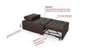 Ver imagem 4 de Puff Cama Sofá Retrátil Cozy Boucle Luxo Descanso