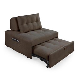 Puff Cama Sofá Retrátil Cozy Boucle Luxo Descanso - 3