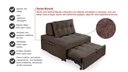 Ver imagem 6 de Puff Cama Sofá Retrátil Cozy Boucle Luxo Descanso