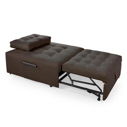 Puff Cama Sofá Retrátil Cozy Boucle Luxo Descanso - 7