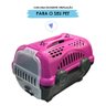 Caixa para Transportar Cachorro Gato em Viagens Transporte de Pet N2 Rosa e Preto - 6