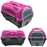 Caixa para Transportar Cachorro Gato em Viagens Transporte de Pet N2 Rosa e Preto - 3
