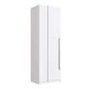 Ver imagem 1 de Módulo Guarda-Roupa Canto Reto 1 Porta 80cm MDF Integrato Branco
