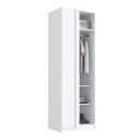 Ver imagem 5 de Módulo Guarda-Roupa Canto Reto 1 Porta 80cm MDF Integrato Branco
