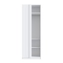 Ver imagem 2 de Módulo Guarda-Roupa Canto Reto 1 Porta 80cm MDF Integrato Branco