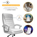 Ver imagem 4 de Kit 2 Cadeiras de Escritório Presidente Alta Big Confortável Molas Ensacadas Pillow Top Branca