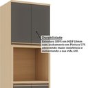 Ver imagem 6 de Paneleiro 4 Portas com Espaço para Micro-Ondas 70cm Brise Luciane Móveis