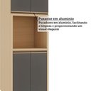 Ver imagem 7 de Paneleiro 4 Portas com Espaço para Micro-Ondas 70cm Brise Luciane Móveis