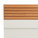 Ver imagem 4 de Painel para Tv 65 Pol Suspenso 220cm 2 Nichos Hexagon D03 Off White Freijó - Lyam Decor