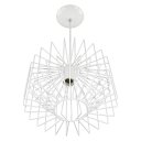 Ver imagem 1 de Lustre Pendente Esfera Kuhi Prisma Branco Sala Quarto