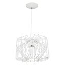 Ver imagem 2 de Lustre Pendente Esfera Kuhi Prisma Branco Sala Quarto