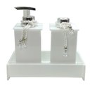 Ver imagem 1 de Kit Acessórios para Banheiro 3 Peças Elegance Branco