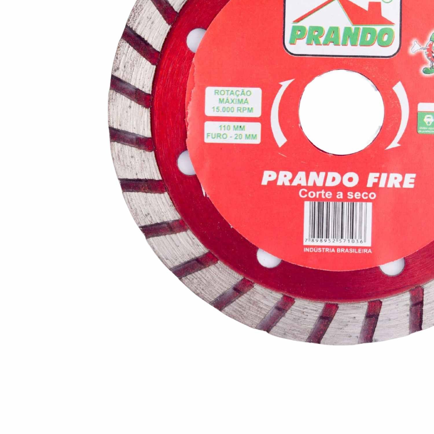 Kit 100 Discos Prando Fire 110 X 20 MM Mármore Granito - 4