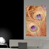 Painel Adesivo de Parede - Pluma de Pavão - 106pnp - 1