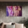Quadro Decorativo Tela Canvas Conceito Nu Artistico com Moldura e Vidro Prata - 120x80 Cm - 1