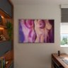 Quadro Decorativo Tela Canvas Conceito Nu Artistico com Moldura e Vidro Prata - 120x80 Cm - 3
