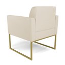 Ver imagem 5 de Kit 2 Poltronas Base Industrial Dourado Marisa Corino D03 - D\'rossi Cor Preto